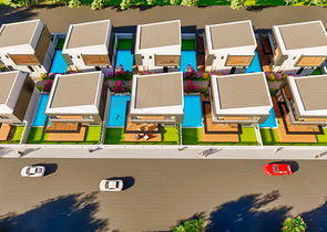 Виллы в закрытом комплексе район Дошемеалты - Анталия 