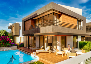 Виллы в закрытом комплексе район Дошемеалты - Анталия 