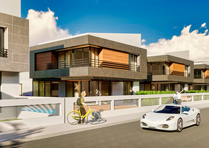 Виллы в закрытом комплексе район Дошемеалты - Анталия 