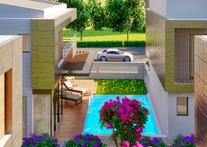 Виллы в закрытом комплексе район Дошемеалты - Анталия 