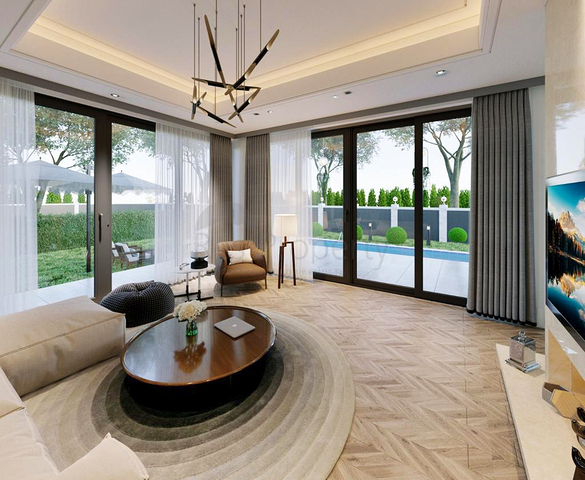 Вилла планировки 4+1 размером 300 м2 в Белеке