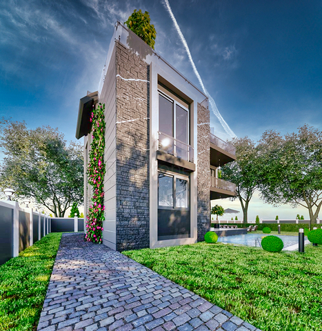 Вилла планировки 4+1 размером 300 м2 в Белеке