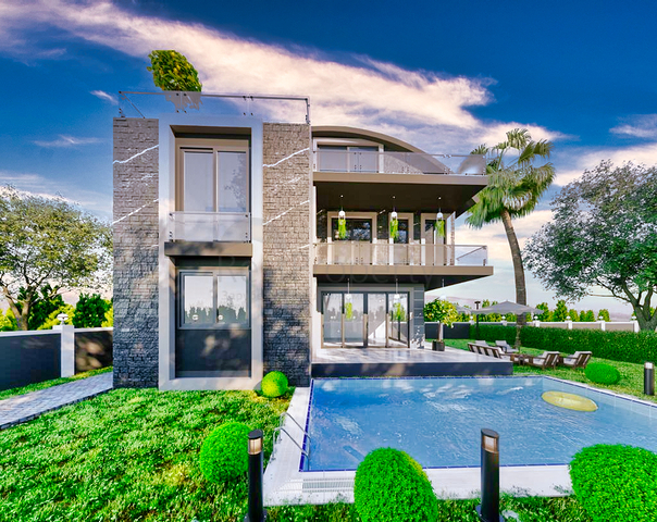 Вилла планировки 4+1 размером 300 м2 в Белеке