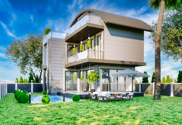 Вилла планировки 4+1 размером 300 м2 в Белеке