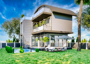 Вилла планировки 4+1 размером 300 м2 в Белеке