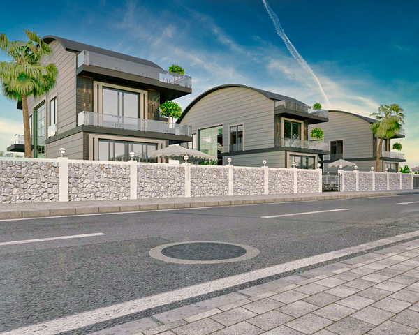 Виллы планировки 6+1 в районе Белек - Анталия 