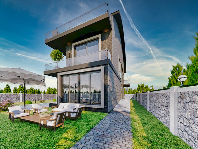 Виллы планировки 6+1 в районе Белек - Анталия 