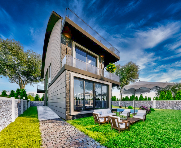 Виллы планировки 6+1 в районе Белек - Анталия 