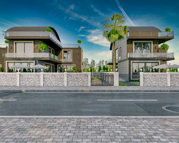 Виллы планировки 6+1 в районе Белек - Анталия 