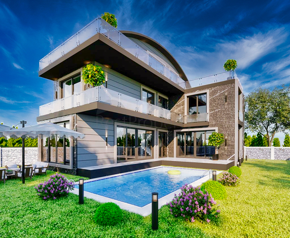 Виллы планировки 6+1 в районе Белек - Анталия 