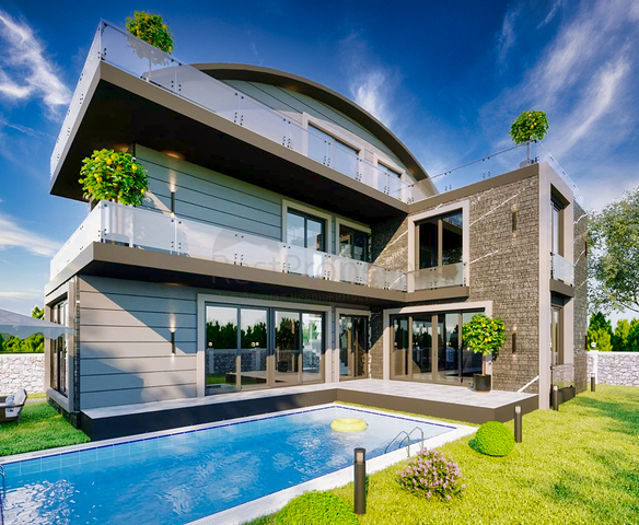 Виллы планировки 6+1 в районе Белек - Анталия 