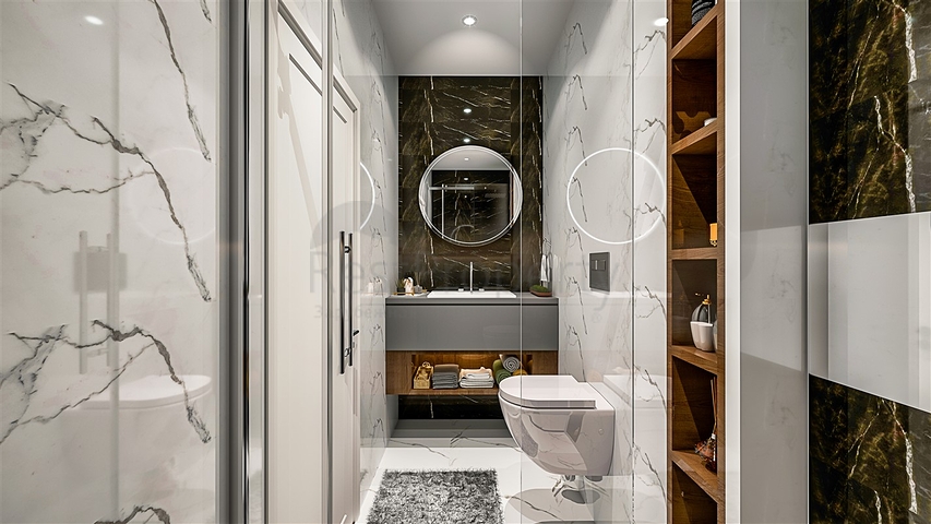 Квартиры планировки 2+1 , 4+1 и 5+1 дуплекс в центре города Анталия 