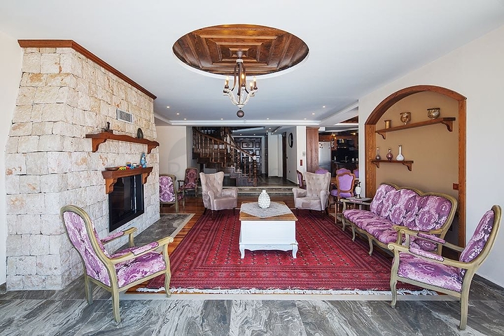 Элитная вилла с видом на Средиземное море в Каше Анталья