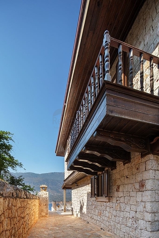 Элитная вилла с видом на Средиземное море в Каше Анталья