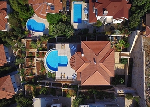 Элитная вилла с видом на Средиземное море в Каше Анталья