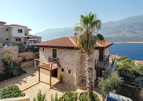 Элитная вилла с видом на Средиземное море в Каше Анталья