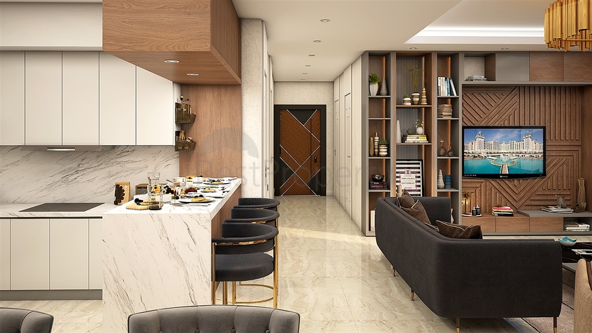 Вилла планировки 5+1 в районе Белек - Анталия  Вилла планировки 5+1 в районе Белек - Анталия