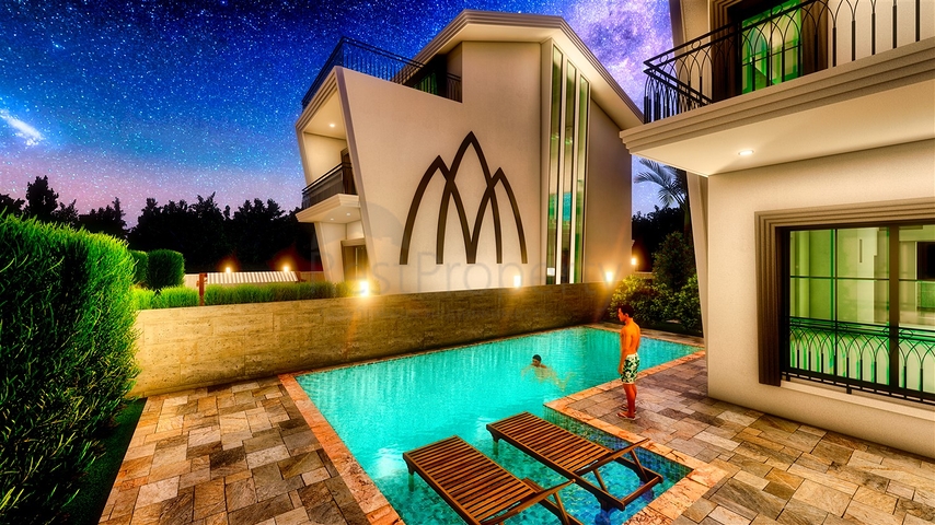 Вилла планировки 5+1 в районе Белек - Анталия  Вилла планировки 5+1 в районе Белек - Анталия