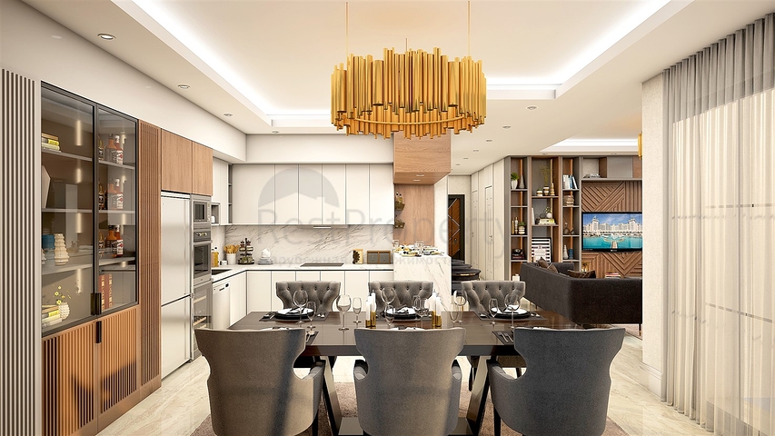 Вилла планировки 5+1 в районе Белек - Анталия  Вилла планировки 5+1 в районе Белек - Анталия