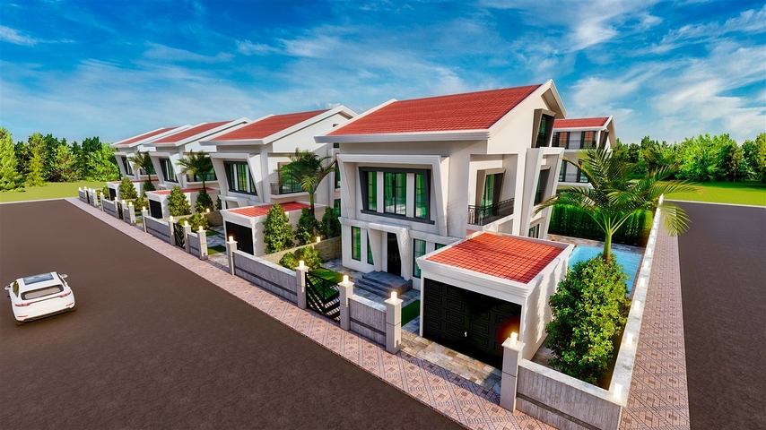 Вилла планировки 5+1 в районе Белек - Анталия  Вилла планировки 5+1 в районе Белек - Анталия