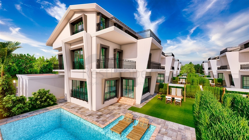 Вилла планировки 5+1 в районе Белек - Анталия  Вилла планировки 5+1 в районе Белек - Анталия