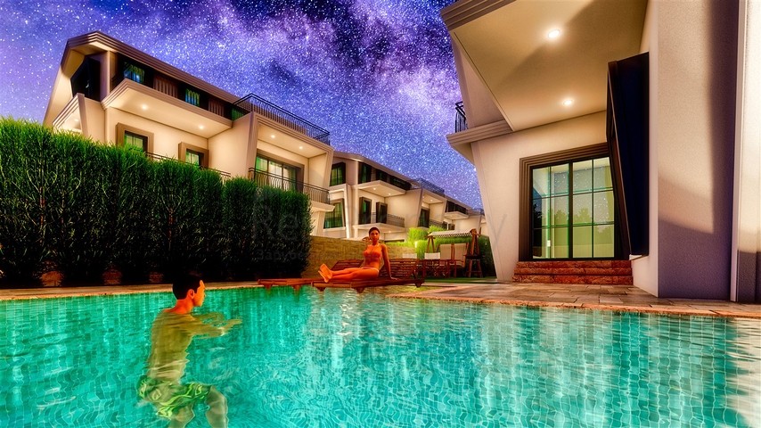 Вилла планировки 5+1 в районе Белек - Анталия  Вилла планировки 5+1 в районе Белек - Анталия