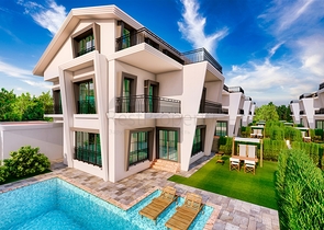 Вилла планировки 5+1 в районе Белек - Анталия  Вилла планировки 5+1 в районе Белек - Анталия