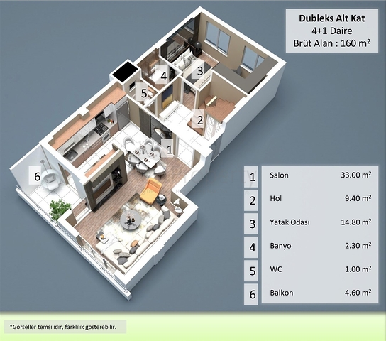 Квартиры планировки 2+1,3+1, 4+1  дуплекс в центре города Анталия  