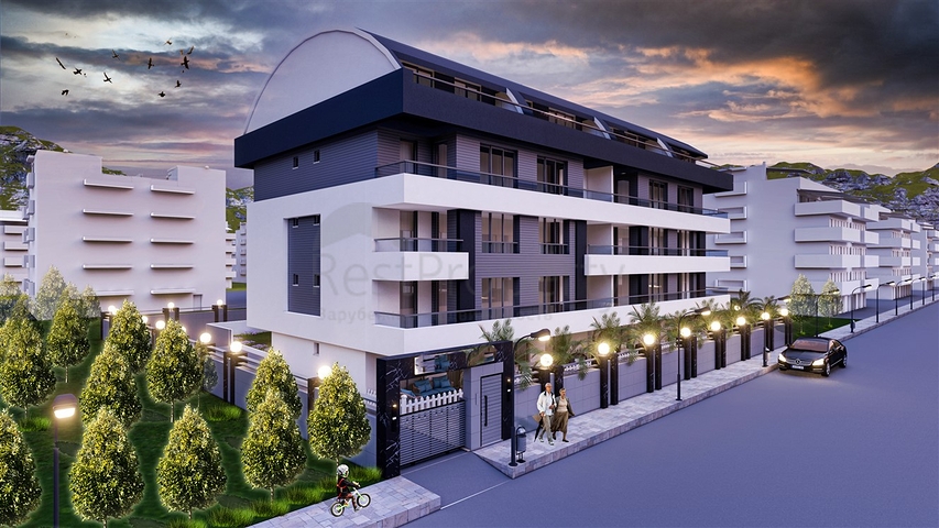 Квартиры планировки 2+1,3+1, 4+1  дуплекс в центре города Анталия  