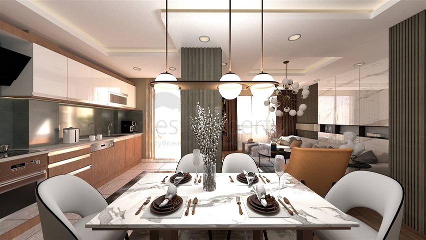 Квартиры планировки 2+1,3+1, 4+1  дуплекс в центре города Анталия  