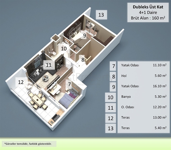 Квартиры планировки 2+1,3+1, 4+1  дуплекс в центре города Анталия  