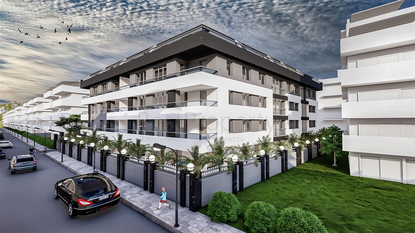 Квартиры планировки 2+1,3+1, 4+1  дуплекс в центре города Анталия  