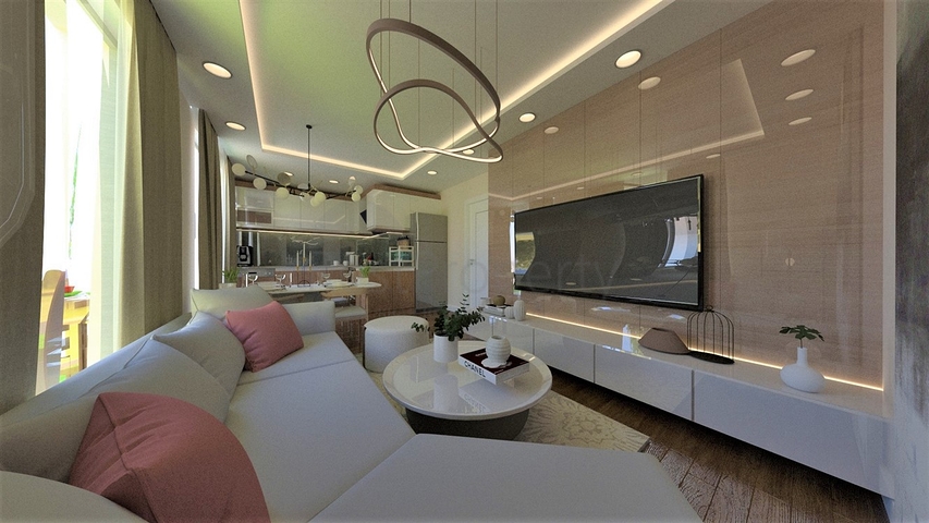 Квартиры планировки 2+1,3+1, 4+1  дуплекс в центре города Анталия  