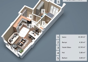 Квартиры планировки 2+1,3+1, 4+1  дуплекс в центре города Анталия  