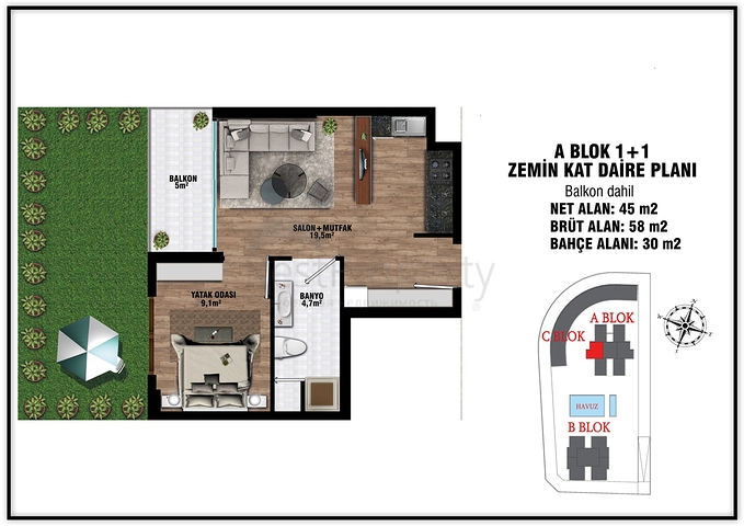 Инвестиционный проект в микрорайоне Алтынташ - Анталия 