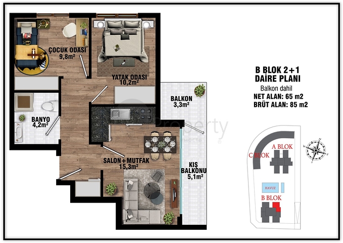 Инвестиционный проект в микрорайоне Алтынташ - Анталия 