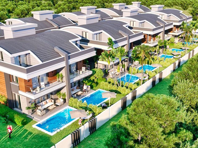 Виллы планировки 5+1 в районе Моллаюсуф - Анталия 