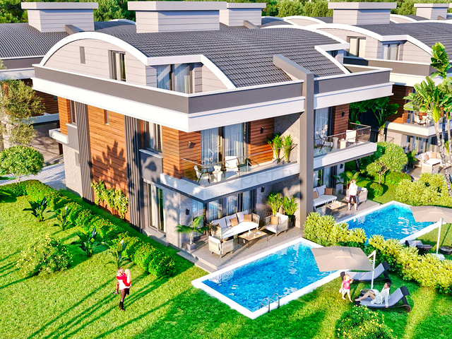 Виллы планировки 5+1 в районе Моллаюсуф - Анталия 