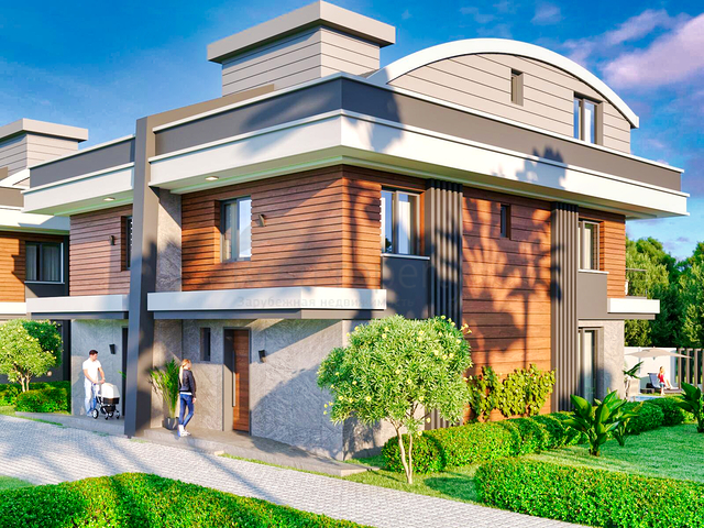 Виллы планировки 5+1 в районе Моллаюсуф - Анталия 