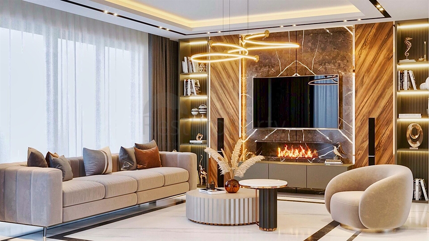 Виллы планировки 5+1 в районе Моллаюсуф - Анталия 