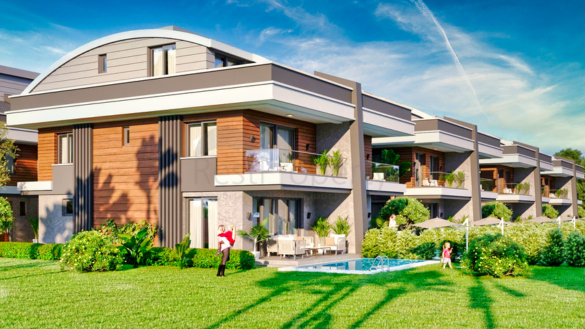 Виллы планировки 5+1 в районе Моллаюсуф - Анталия 