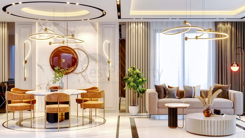 Виллы планировки 5+1 в районе Моллаюсуф - Анталия 