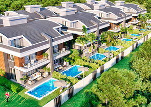 Виллы планировки 5+1 в районе Моллаюсуф - Анталия 