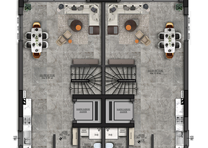 Виллы планировки 5+1 в районе Моллаюсуф - Анталия 
