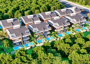 Виллы планировки 5+1 в районе Моллаюсуф - Анталия 