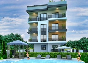 Квартиры планировки 1+1 микрорайоне Алтынташ - Анталия 