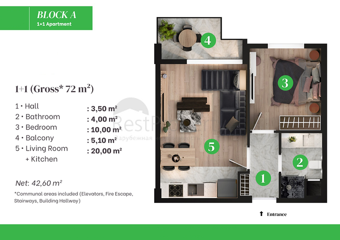 Инвестиционный проект в районе Алтынташ - Анталия 