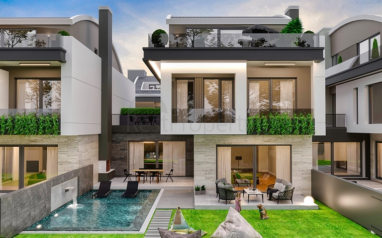 Вилла планировки 5+1 в элитном районе Дошемеалты - Анталия 