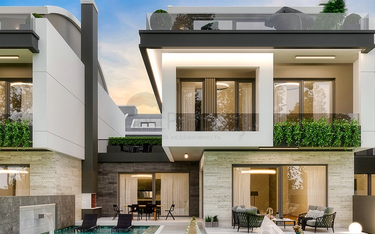 Вилла планировки 5+1 в элитном районе Дошемеалты - Анталия 