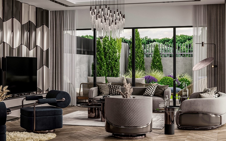 Вилла планировки 5+1 в элитном районе Дошемеалты - Анталия 